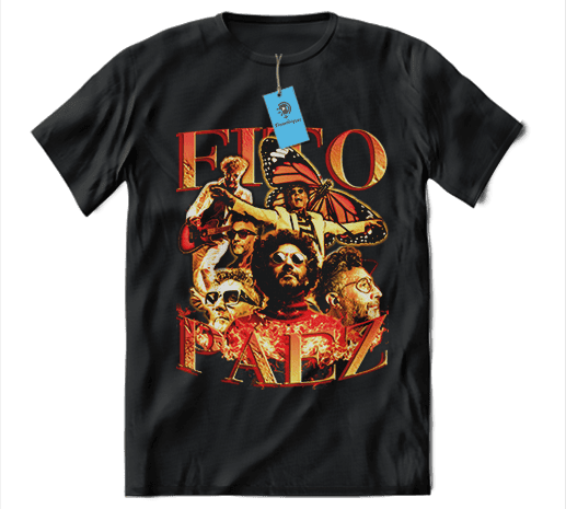 Franela fito paez bootleg vintage mariposa